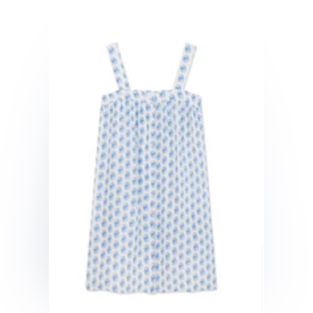 Hamptons nightgown in blue batik. Never worn, unopened.